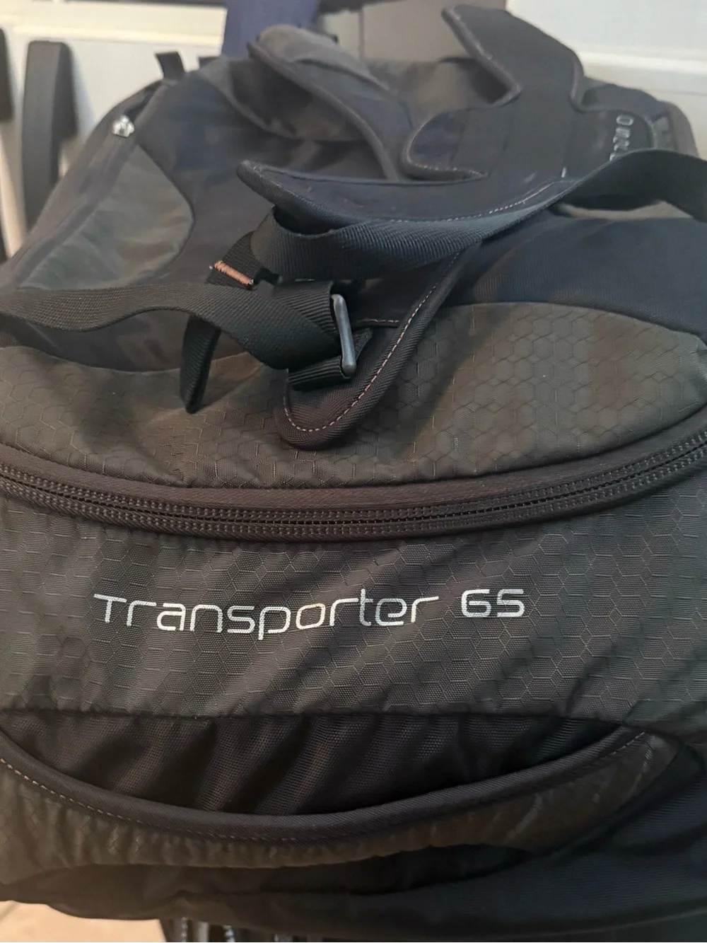 OSPREY Transporter 65 Black Duffel Bag